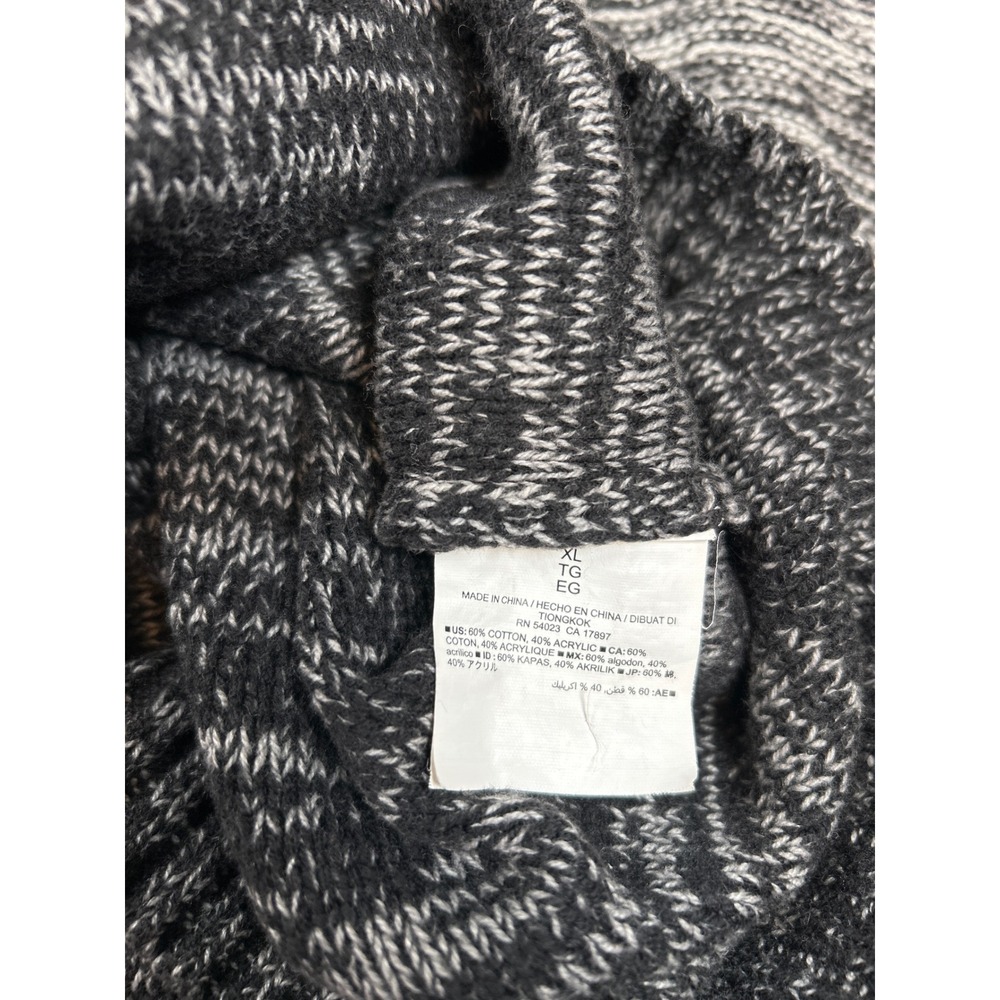 Old Navy Womens XL Grey Ombre Cable Knit Long Sleeve Sweater Dress Marled Chunky - Picture 7 of 7